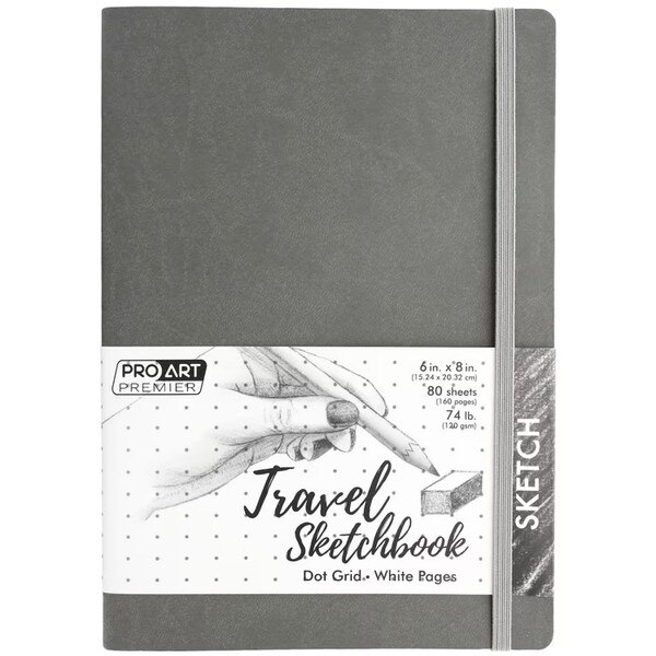 Gray cover sketchbook dot grid